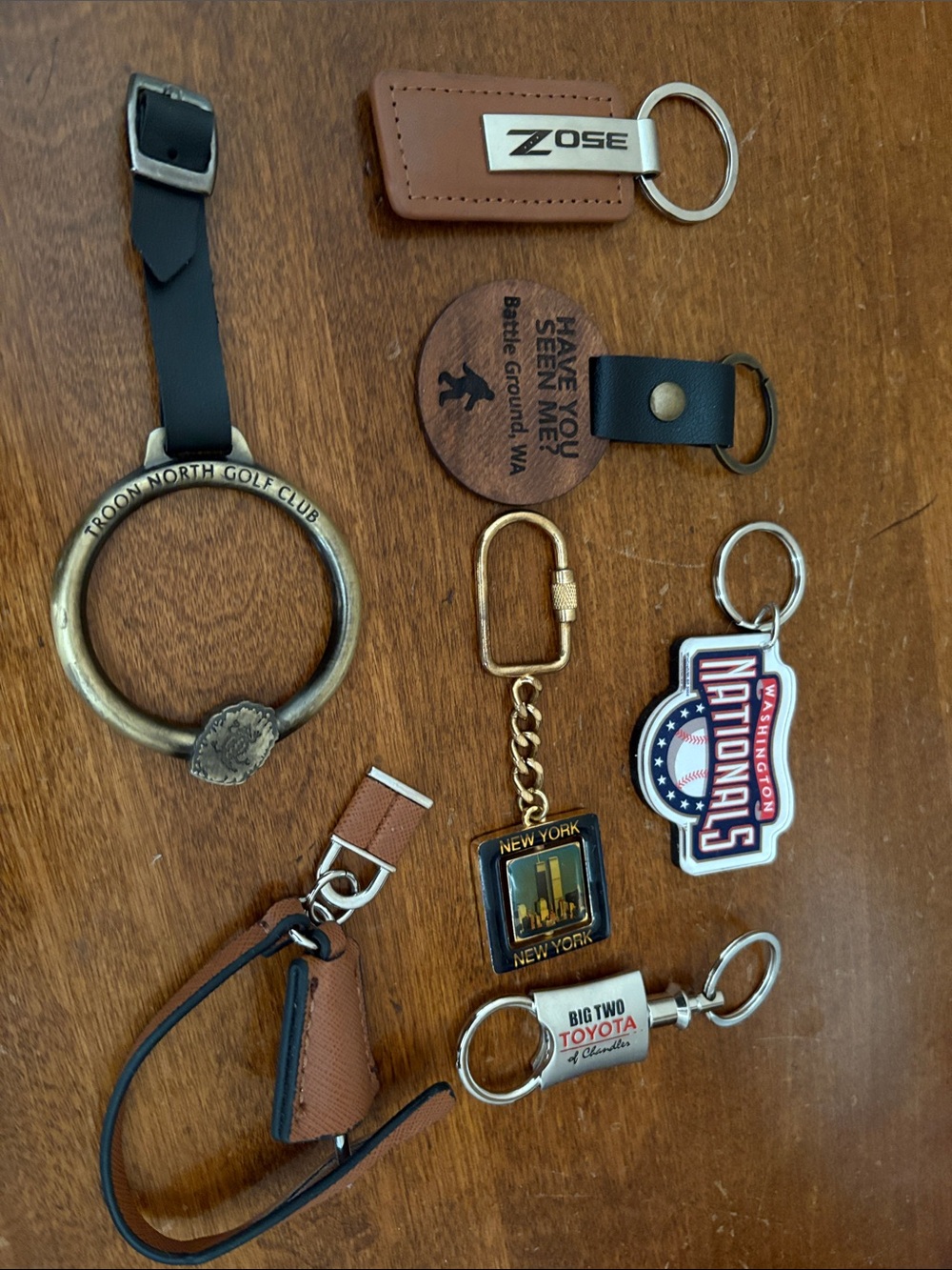 Brown Leather Keychain - Classic Men’s Accessory